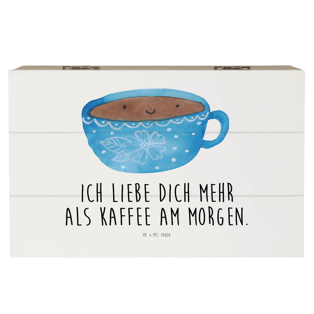 Holzkiste Kaffee Tasse Holzkiste, Kiste, Schatzkiste, Truhe, Schatulle, XXL, Erinnerungsbox, Erinnerungskiste, Dekokiste, Aufbewahrungsbox, Geschenkbox, Geschenkdose, Tiermotive, Gute Laune, lustige Sprüche, Tiere, Kaffee, Tasse, Liebe, Geschmack, Genuss, Glücklich