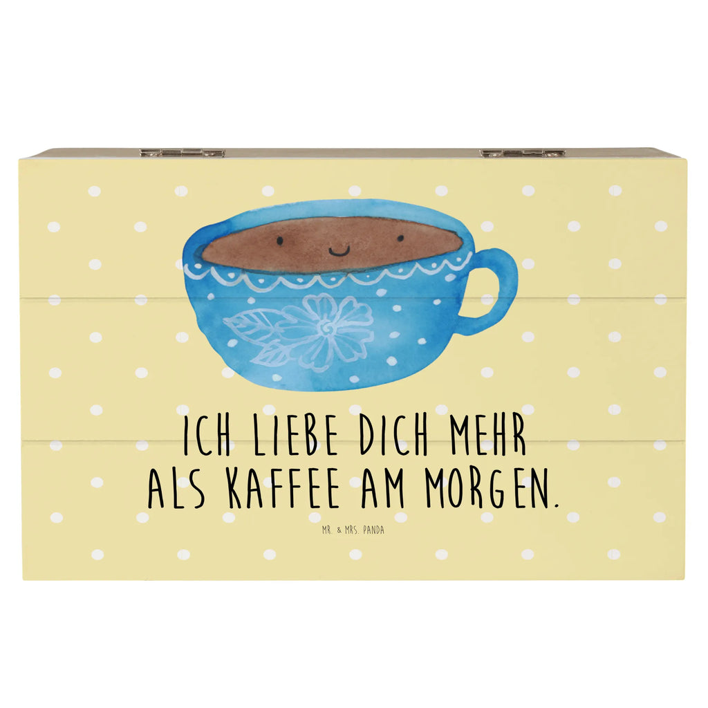 Holzkiste Kaffee Tasse Holzkiste, Kiste, Schatzkiste, Truhe, Schatulle, XXL, Erinnerungsbox, Erinnerungskiste, Dekokiste, Aufbewahrungsbox, Geschenkbox, Geschenkdose, Tiermotive, Gute Laune, lustige Sprüche, Tiere, Kaffee, Tasse, Liebe, Geschmack, Genuss, Glücklich