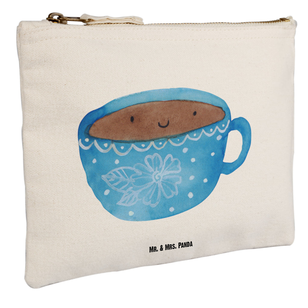 Schminktasche Kaffee Tasse Schminktasche, Kosmetiktasche, Kosmetikbeutel, Stiftemäppchen, Etui, Federmappe, Makeup, XXL, Schminketui, Kosmetiketui, Schlamperetui, Tiermotive, Gute Laune, lustige Sprüche, Tiere, Kaffee, Tasse, Liebe, Geschmack, Genuss, Glücklich