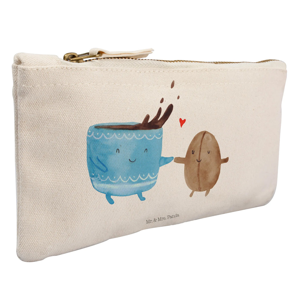 Schminktasche Kaffee Bohne Schminktasche, Kosmetiktasche, Kosmetikbeutel, Stiftemäppchen, Etui, Federmappe, Makeup, XXL, Schminketui, Kosmetiketui, Schlamperetui, Tiermotive, Gute Laune, lustige Sprüche, Tiere, Kaffee, Kaffeebohne, Genuss, Zufriedenheit, Glück