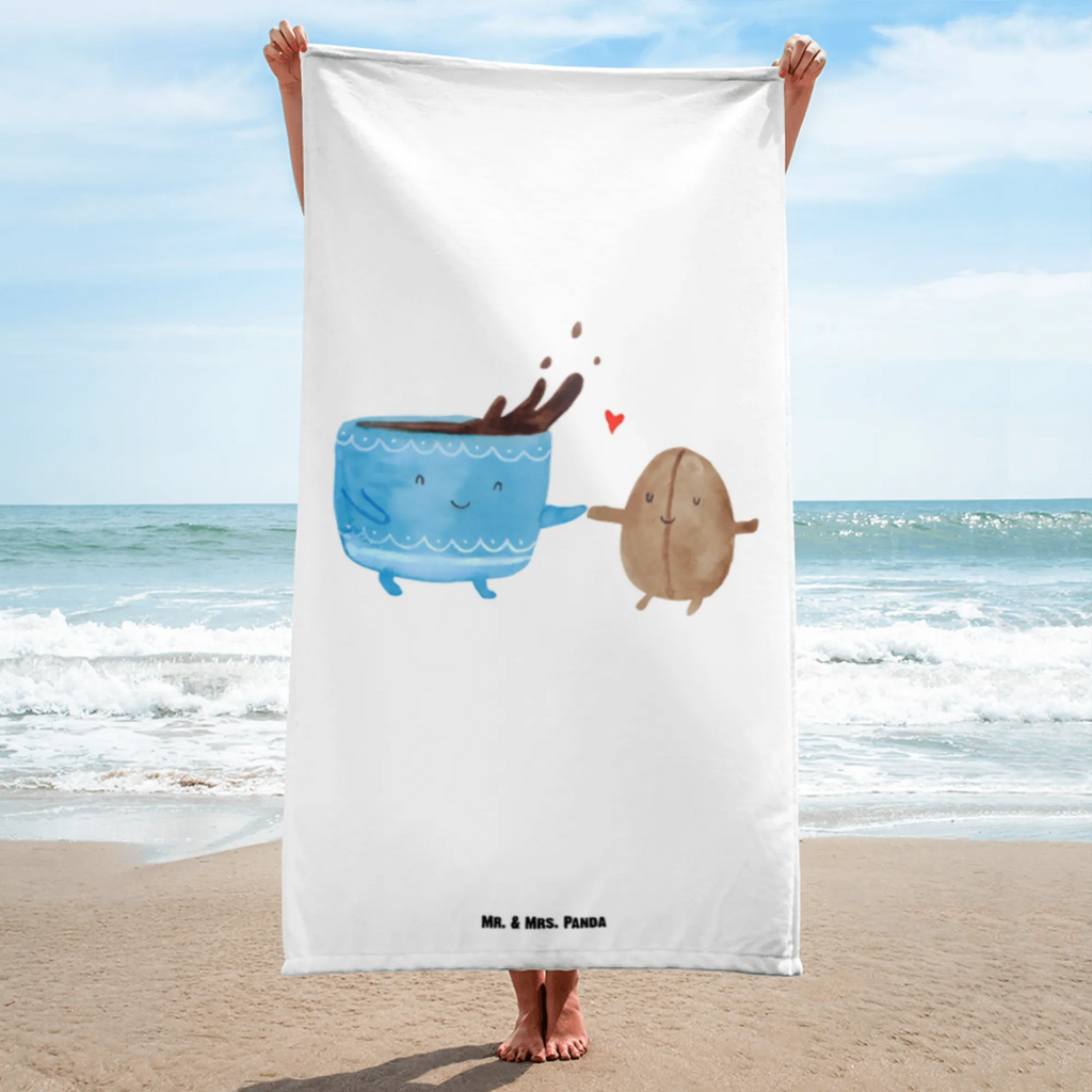 XL Badehandtuch Kaffee Bohne Handtuch, Badetuch, Duschtuch, Strandtuch, Saunatuch, Tiermotive, Gute Laune, lustige Sprüche, Tiere, Kaffee, Kaffeebohne, Genuss, Zufriedenheit, Glück