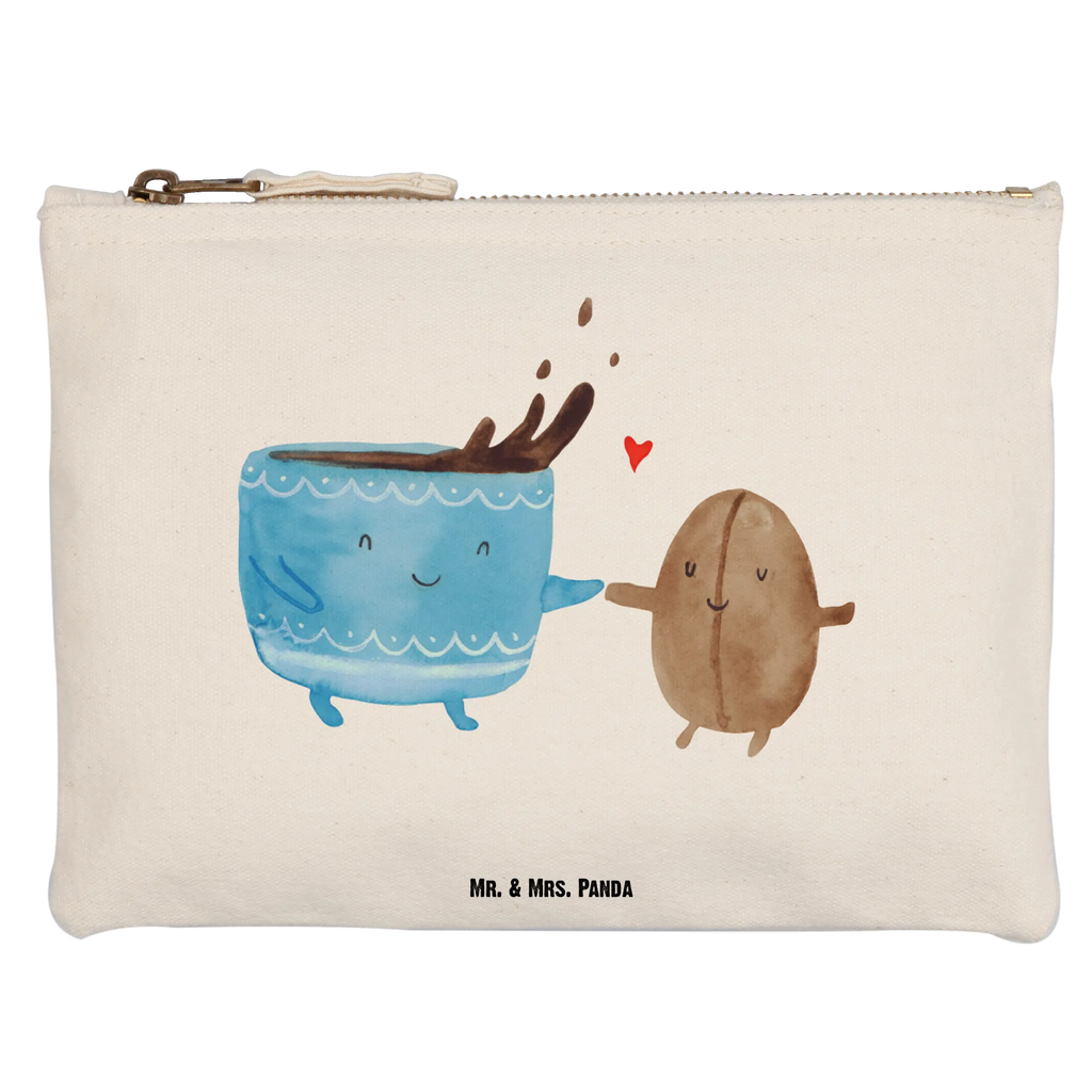 Schminktasche Kaffee Bohne Schminktasche, Kosmetiktasche, Kosmetikbeutel, Stiftemäppchen, Etui, Federmappe, Makeup, XXL, Schminketui, Kosmetiketui, Schlamperetui, Tiermotive, Gute Laune, lustige Sprüche, Tiere, Kaffee, Kaffeebohne, Genuss, Zufriedenheit, Glück