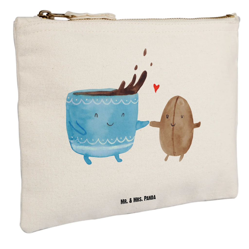 Schminktasche Kaffee Bohne Schminktasche, Kosmetiktasche, Kosmetikbeutel, Stiftemäppchen, Etui, Federmappe, Makeup, XXL, Schminketui, Kosmetiketui, Schlamperetui, Tiermotive, Gute Laune, lustige Sprüche, Tiere, Kaffee, Kaffeebohne, Genuss, Zufriedenheit, Glück