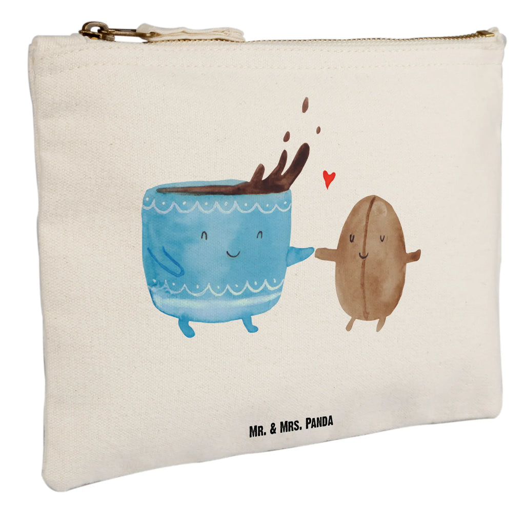 Schminktasche Kaffee Bohne Schminktasche, Kosmetiktasche, Kosmetikbeutel, Stiftemäppchen, Etui, Federmappe, Makeup, XXL, Schminketui, Kosmetiketui, Schlamperetui, Tiermotive, Gute Laune, lustige Sprüche, Tiere, Kaffee, Kaffeebohne, Genuss, Zufriedenheit, Glück