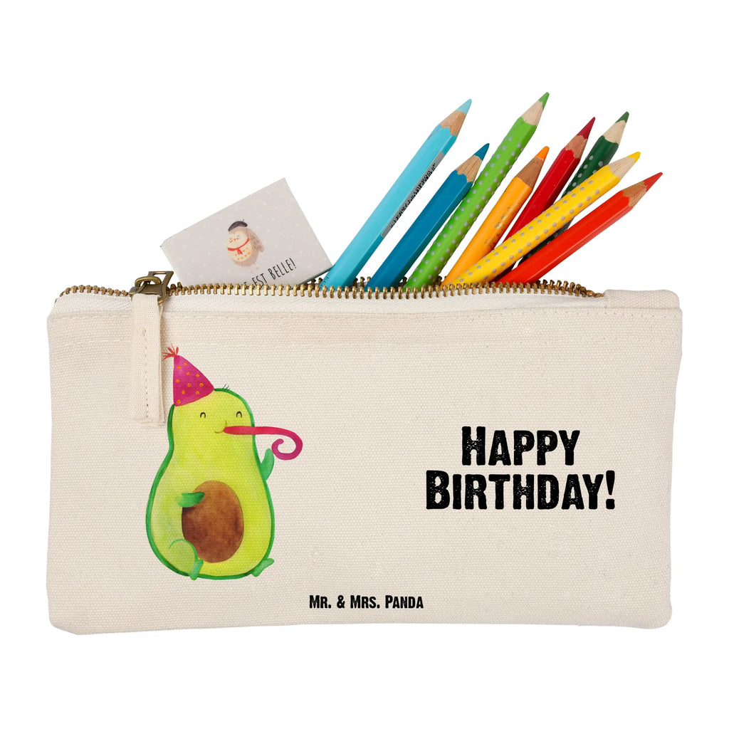 Schminktasche Avocado Birthday Schminktasche, Kosmetiktasche, Kosmetikbeutel, Stiftemäppchen, Etui, Federmappe, Makeup, XXL, Schminketui, Kosmetiketui, Schlamperetui, Avocado, Veggie, Vegan, Gesund