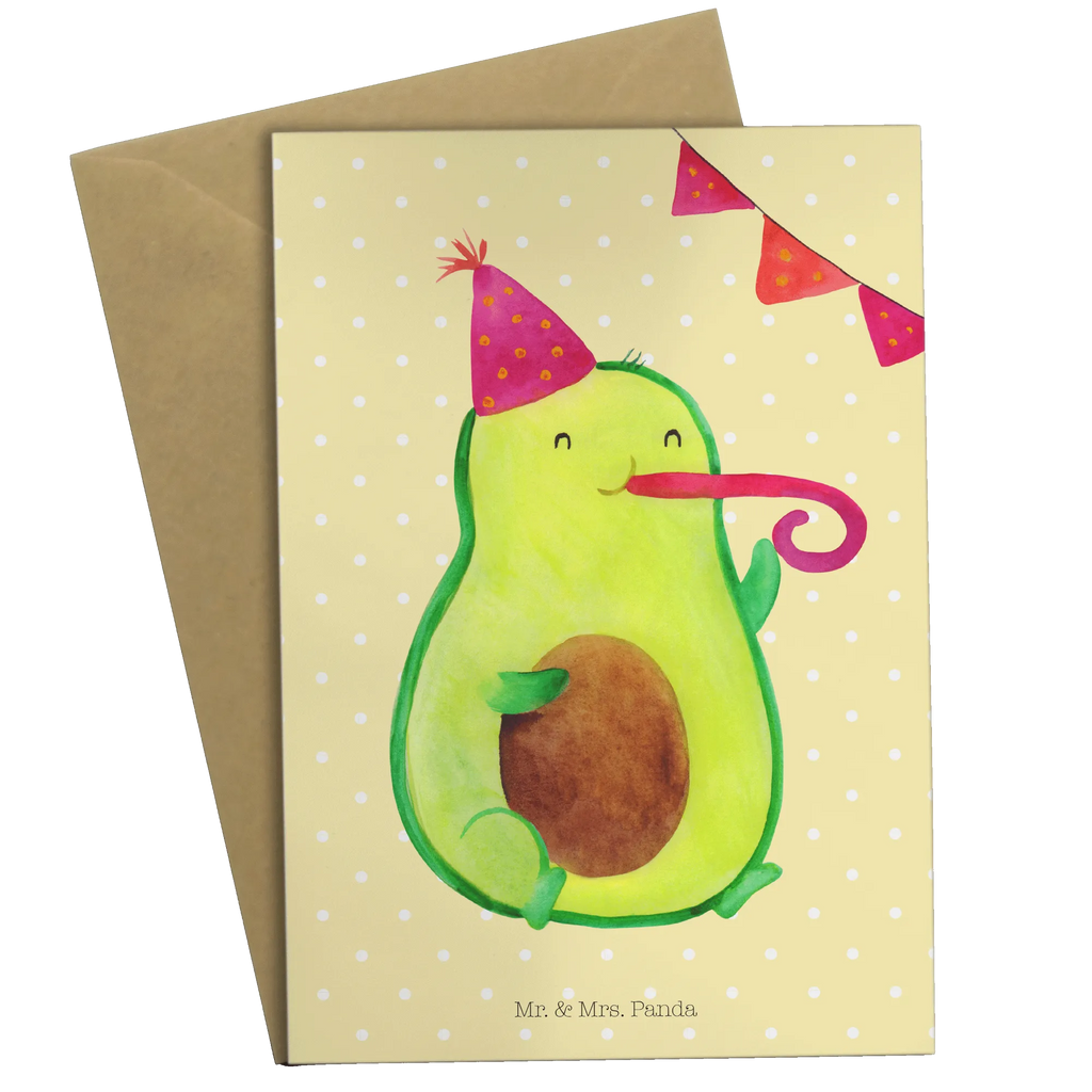 Grußkarte Avocado Birthday Grußkarte, Klappkarte, Einladungskarte, Glückwunschkarte, Hochzeitskarte, Geburtstagskarte, Karte, Ansichtskarten, Avocado, Veggie, Vegan, Gesund