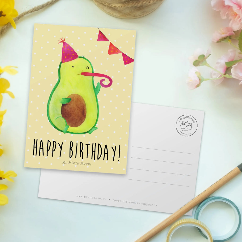 Postkarte Avocado Birthday Postkarte, Karte, Geschenkkarte, Grußkarte, Einladung, Ansichtskarte, Geburtstagskarte, Einladungskarte, Dankeskarte, Ansichtskarten, Einladung Geburtstag, Einladungskarten Geburtstag, Avocado, Veggie, Vegan, Gesund