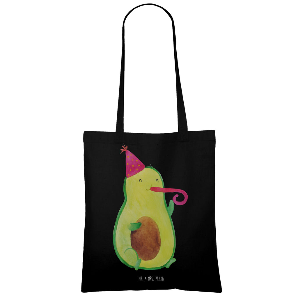 Tragetasche Avocado Partyhupe Beuteltasche, Beutel, Einkaufstasche, Jutebeutel, Stoffbeutel, Tasche, Shopper, Umhängetasche, Strandtasche, Schultertasche, Stofftasche, Tragetasche, Badetasche, Jutetasche, Einkaufstüte, Laptoptasche, Avocado, Veggie, Vegan, Gesund, Party, Feierlichkeit, Feier, Fete, Geburtstag, Gute Laune, Tröte