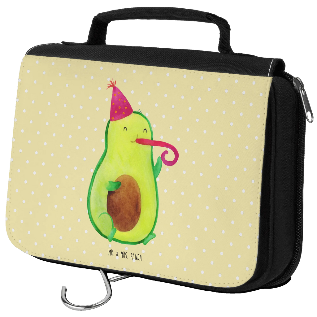 Kulturbeutel Avocado Feier Kulturbeutel, Zum Aufhängen, Waschtasche, Kosmetiktasche, Damen, Herren, Aufbewahrungstasche, Schminktasche, Kosmetikbeutel, Organizer, Kulturtasche, Schminkutensil, Avocado, Veggie, Vegan, Gesund, Party, Feierlichkeit, Feier, Fete, Geburtstag, Gute Laune, Tröte