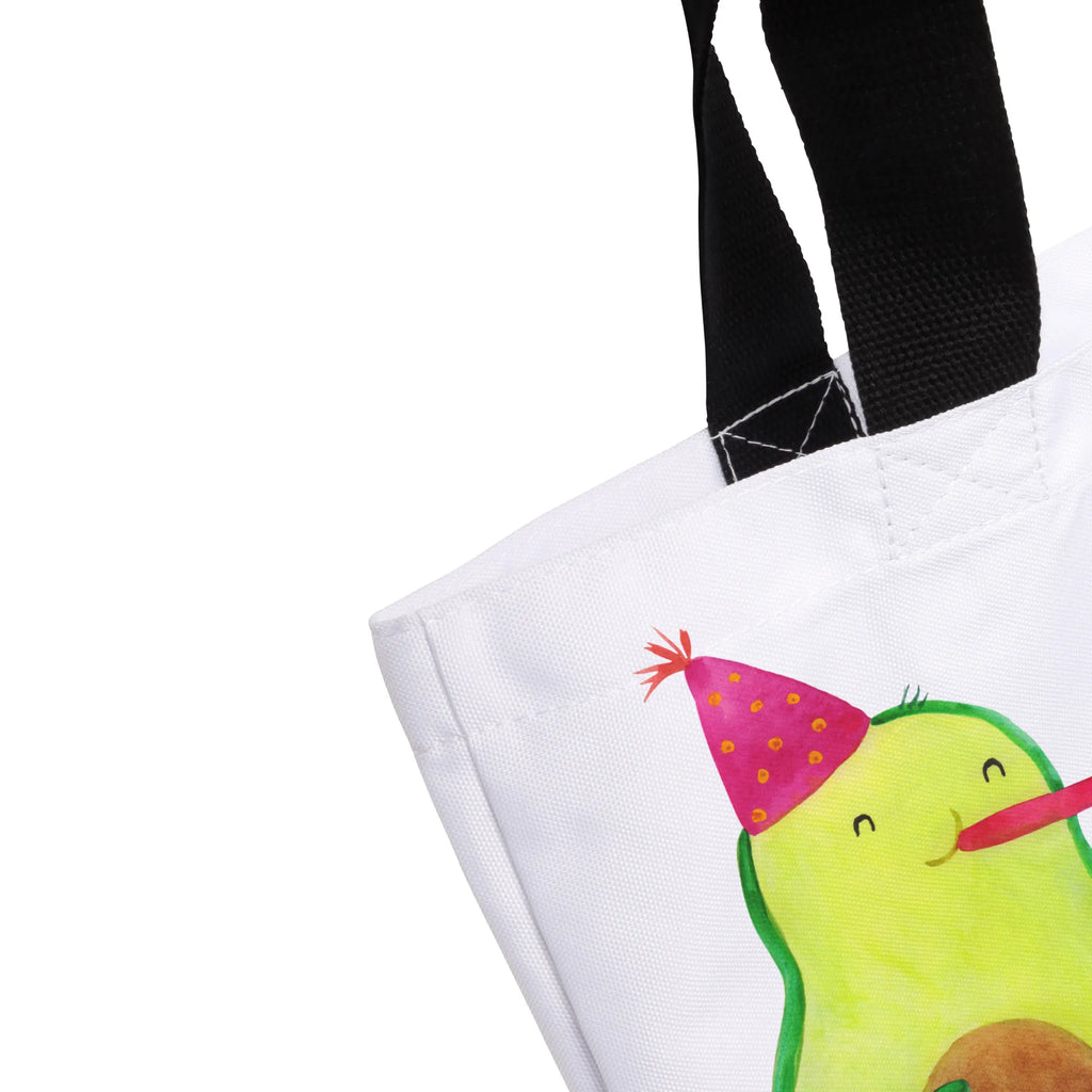 Shopper Avocado Partyhupe Beutel, Einkaufstasche, Tasche, Strandtasche, Einkaufsbeutel, Shopper, Schultasche, Freizeittasche, Tragebeutel, Schulbeutel, Alltagstasche, Avocado, Veggie, Vegan, Gesund, Party, Feierlichkeit, Feier, Fete, Geburtstag, Gute Laune, Tröte