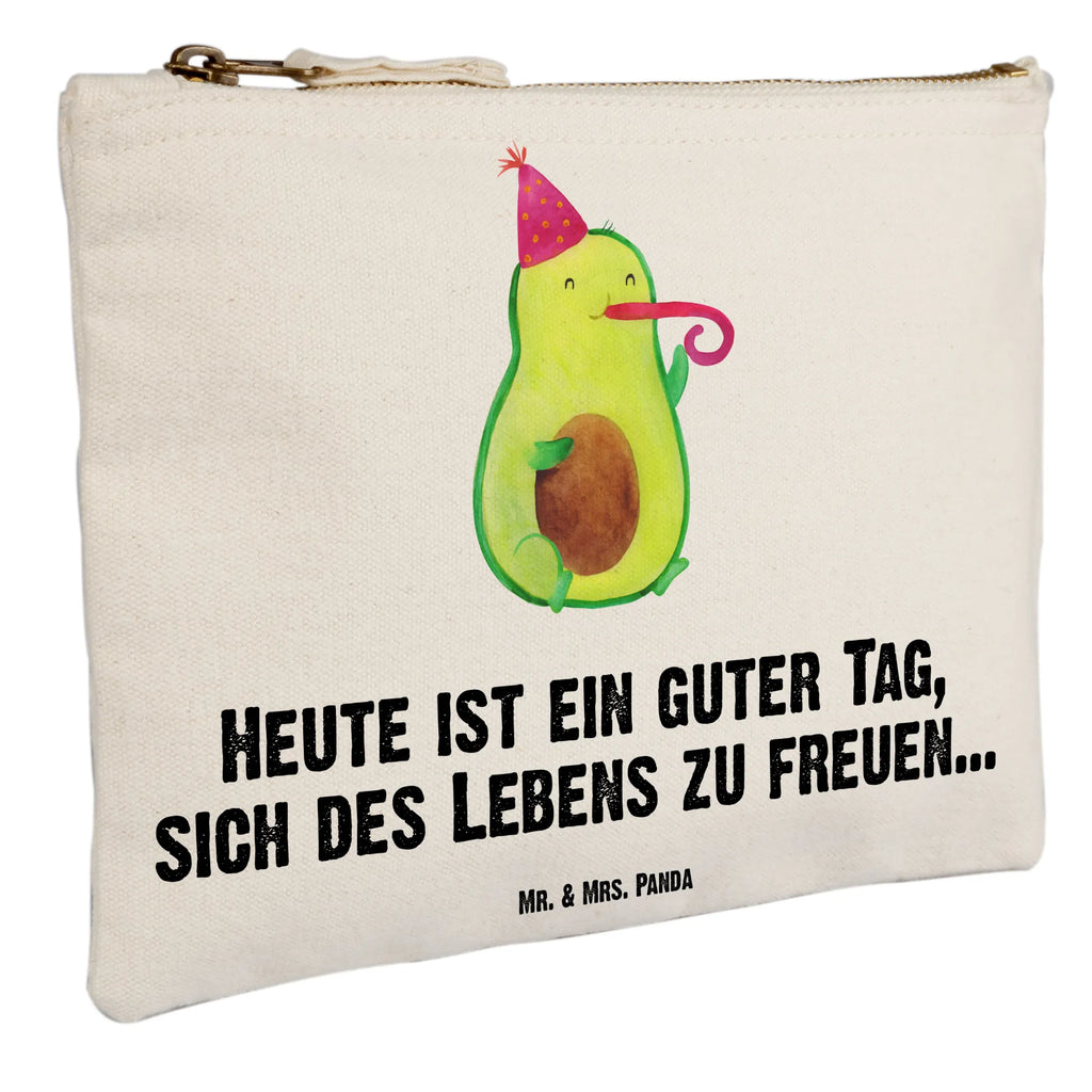 Schminktasche Avocado Partyhupe Schminktasche, Kosmetiktasche, Kosmetikbeutel, Stiftemäppchen, Etui, Federmappe, Makeup, XXL, Schminketui, Kosmetiketui, Schlamperetui, Avocado, Veggie, Vegan, Gesund, Party, Feierlichkeit, Feier, Fete, Geburtstag, Gute Laune, Tröte