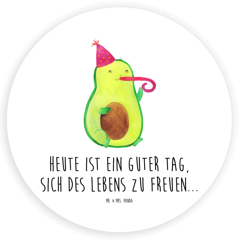 Rund Aufkleber Avocado Partyhupe Sticker, Aufkleber, Etikett, Kinder, rund, Avocado, Veggie, Vegan, Gesund, Party, Feierlichkeit, Feier, Fete, Geburtstag, Gute Laune, Tröte