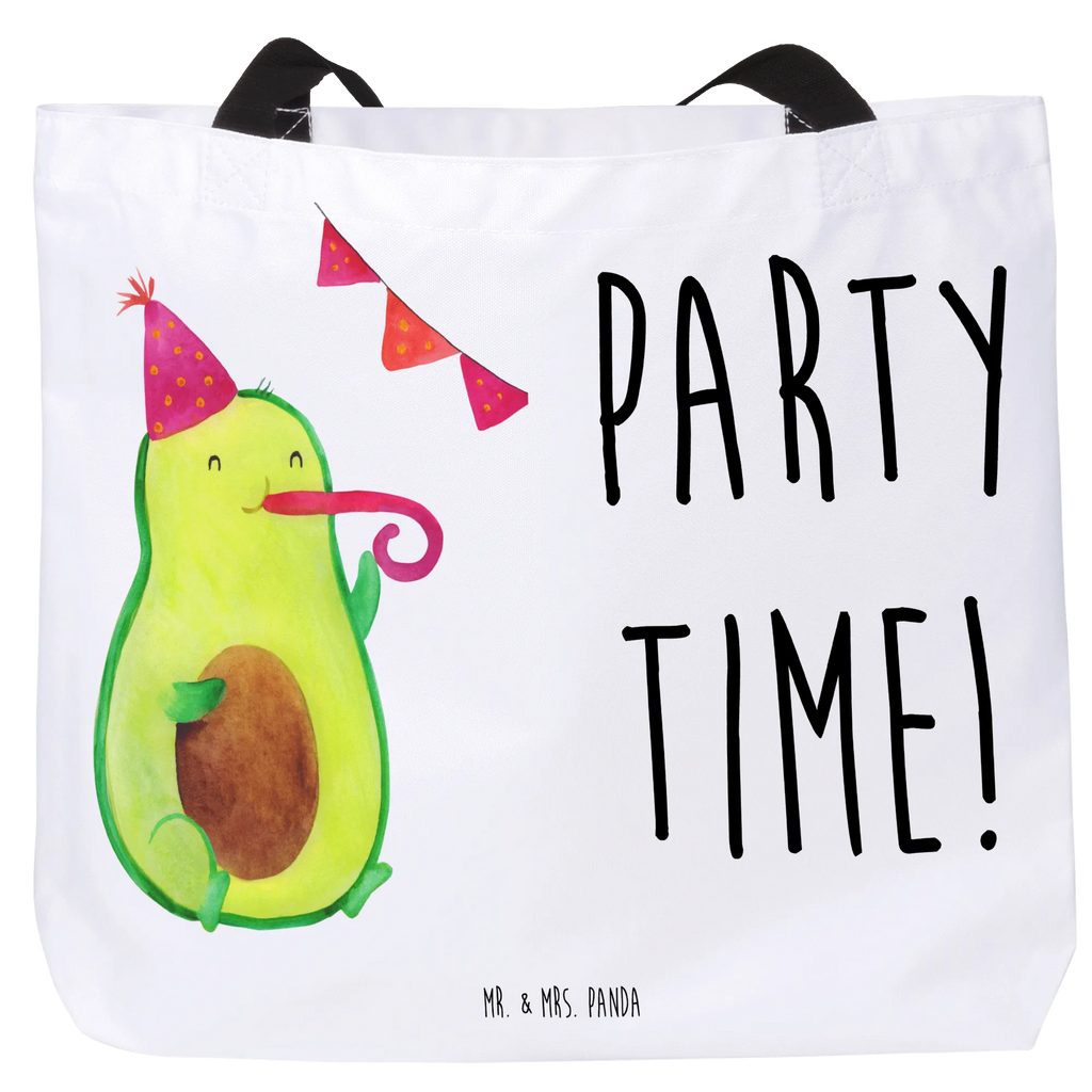 Shopper Avocado Party Time Beutel, Einkaufstasche, Tasche, Strandtasche, Einkaufsbeutel, Shopper, Schultasche, Freizeittasche, Tragebeutel, Schulbeutel, Alltagstasche, Avocado, Veggie, Vegan, Gesund