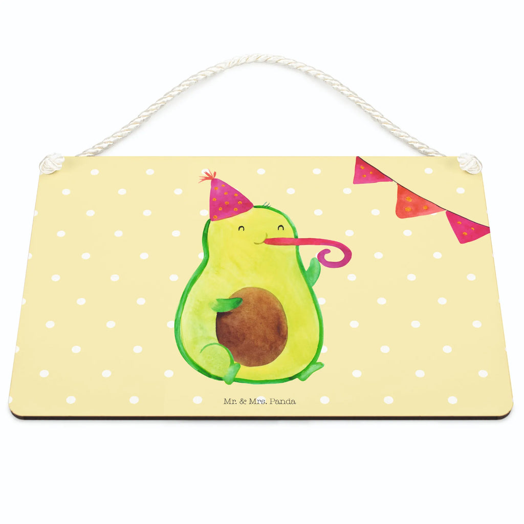 Deko Schild Avocado Party Time Dekoschild, Deko Schild, Schild, Tür Schild, Türschild, Holzschild, Wandschild, Wanddeko, Avocado, Veggie, Vegan, Gesund