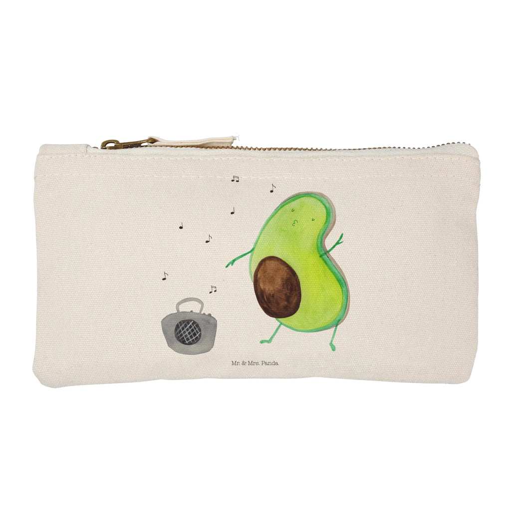 Schminktasche Avocado tanzt Schminktasche, Kosmetiktasche, Kosmetikbeutel, Stiftemäppchen, Etui, Federmappe, Makeup, XXL, Schminketui, Kosmetiketui, Schlamperetui, Avocado, Veggie, Vegan, Gesund