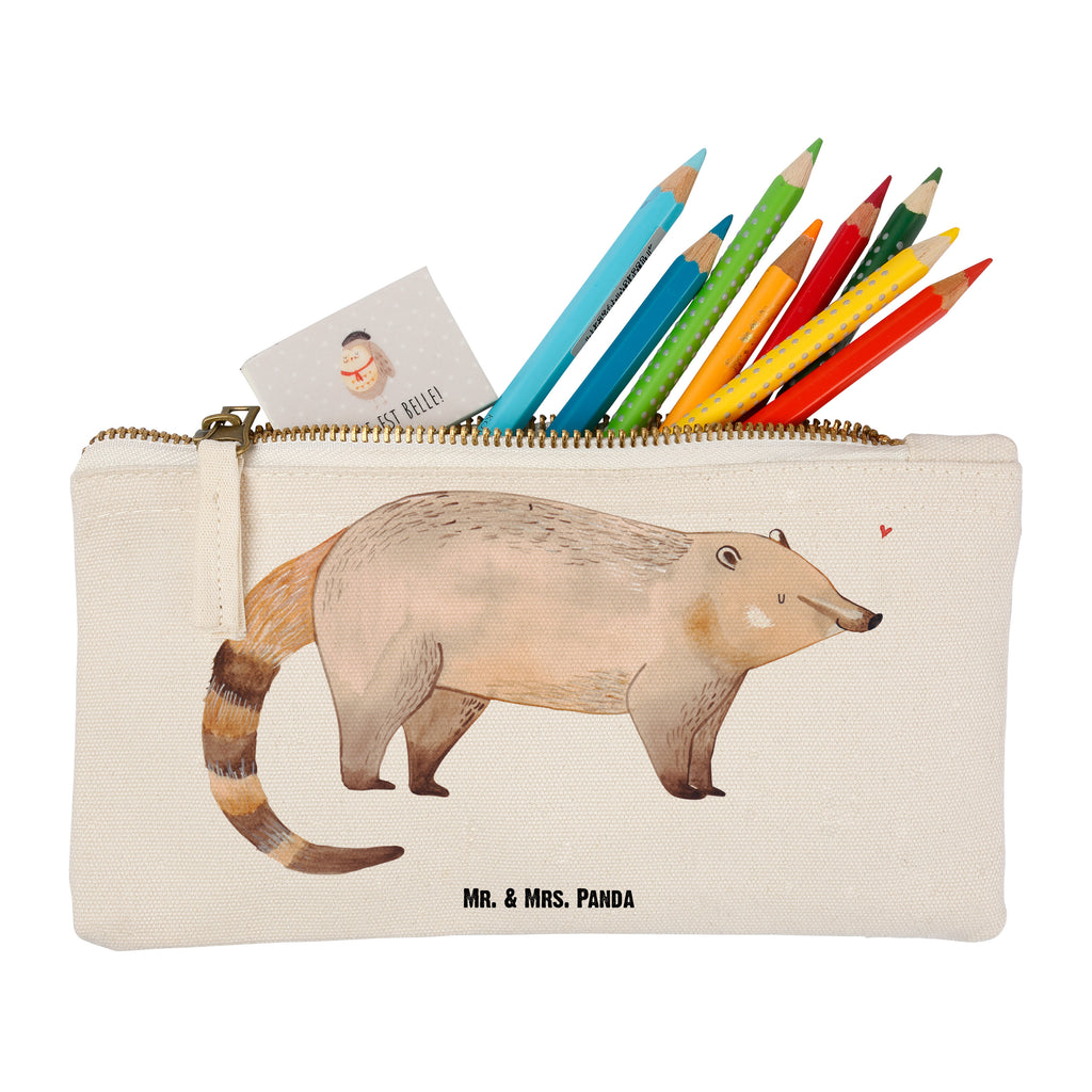 Schminktasche Nasenbaer Schminktasche, Kosmetiktasche, Kosmetikbeutel, Stiftemäppchen, Etui, Federmappe, Makeup, XXL, Schminketui, Kosmetiketui, Schlamperetui, Tiermotive, Gute Laune, lustige Sprüche, Tiere, Nasenbär, Nasenbären, Rüsselbär, Bär