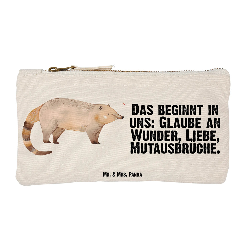 Schminktasche Nasenbaer Schminktasche, Kosmetiktasche, Kosmetikbeutel, Stiftemäppchen, Etui, Federmappe, Makeup, XXL, Schminketui, Kosmetiketui, Schlamperetui, Tiermotive, Gute Laune, lustige Sprüche, Tiere, Nasenbär, Nasenbären, Rüsselbär, Bär