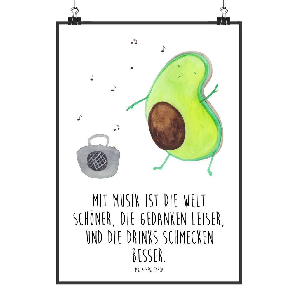 Poster Avocado tanzt Poster, Wandposter, Bild, Wanddeko, Küchenposter, Kinderposter, Wanddeko Bild, Raumdekoration, Wanddekoration, Handgemaltes Poster, Mr. & Mrs. Panda Poster, Designposter, Kunstdruck, Posterdruck, Avocado, Veggie, Vegan, Gesund