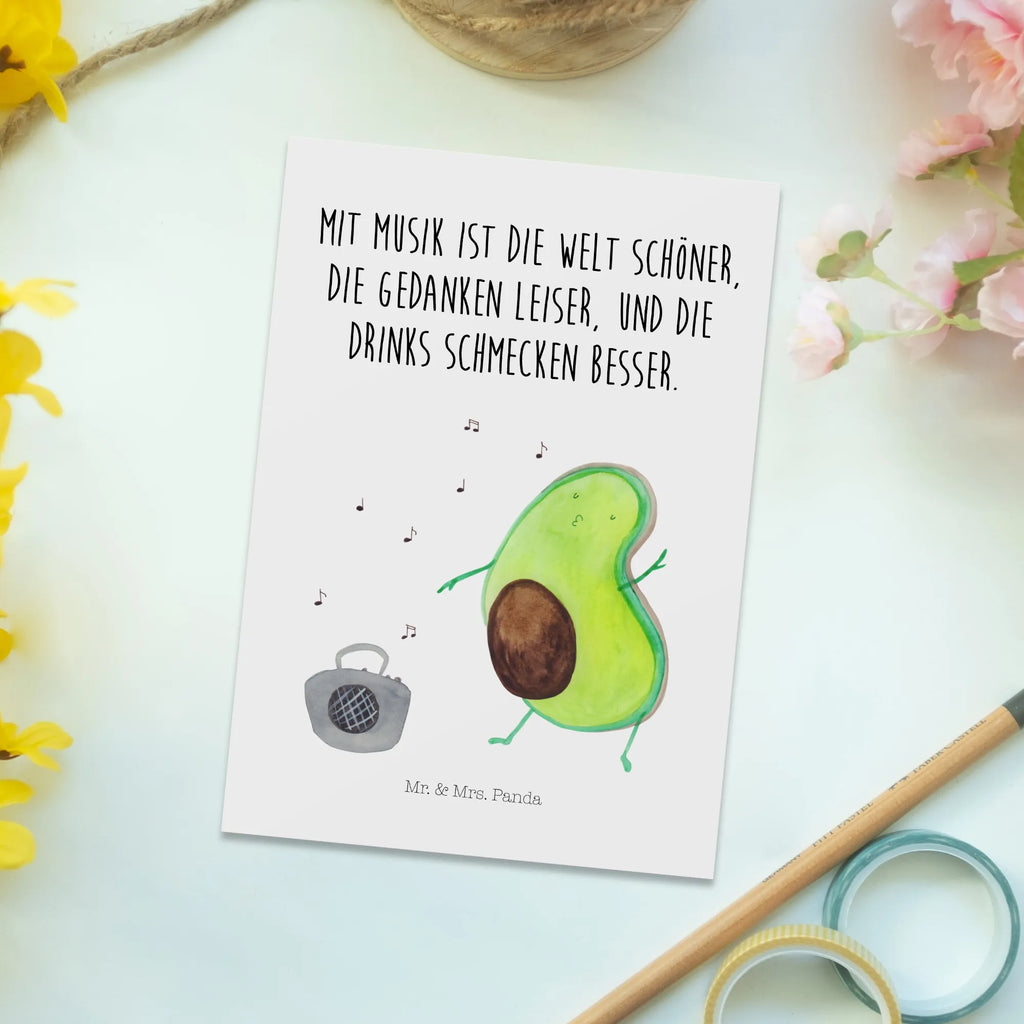 Postkarte Avocado tanzt Postkarte, Karte, Geschenkkarte, Grußkarte, Einladung, Ansichtskarte, Geburtstagskarte, Einladungskarte, Dankeskarte, Ansichtskarten, Einladung Geburtstag, Einladungskarten Geburtstag, Avocado, Veggie, Vegan, Gesund