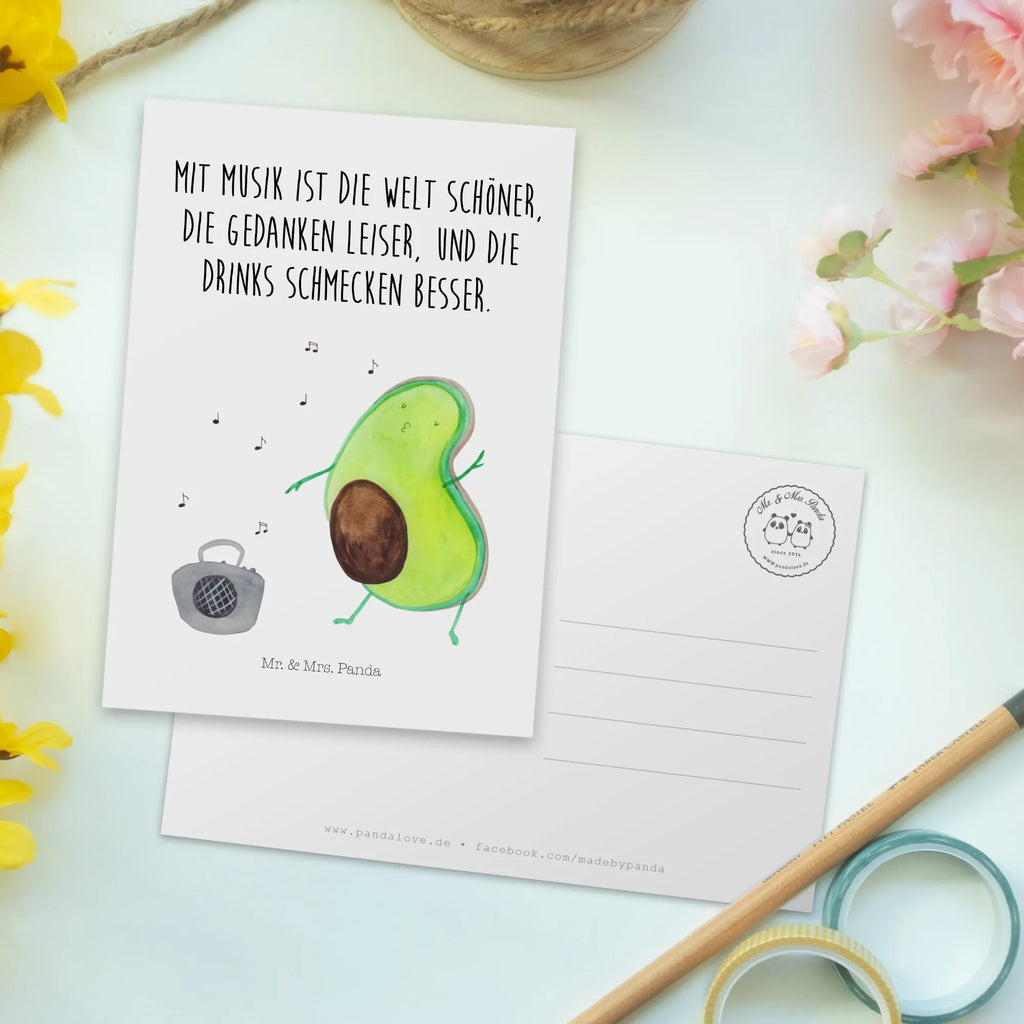 Postkarte Avocado tanzt Postkarte, Karte, Geschenkkarte, Grußkarte, Einladung, Ansichtskarte, Geburtstagskarte, Einladungskarte, Dankeskarte, Ansichtskarten, Einladung Geburtstag, Einladungskarten Geburtstag, Avocado, Veggie, Vegan, Gesund