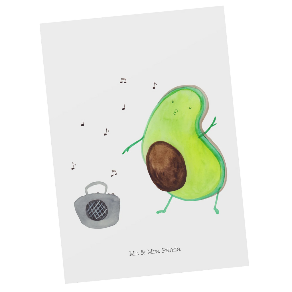 Postkarte Avocado tanzt Postkarte, Karte, Geschenkkarte, Grußkarte, Einladung, Ansichtskarte, Geburtstagskarte, Einladungskarte, Dankeskarte, Ansichtskarten, Einladung Geburtstag, Einladungskarten Geburtstag, Avocado, Veggie, Vegan, Gesund