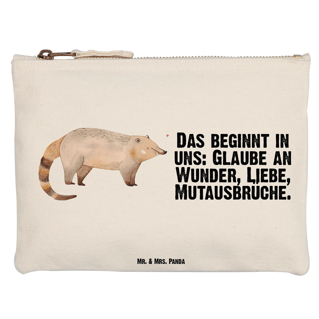 Schminktasche Nasenbaer Schminktasche, Kosmetiktasche, Kosmetikbeutel, Stiftemäppchen, Etui, Federmappe, Makeup, XXL, Schminketui, Kosmetiketui, Schlamperetui, Tiermotive, Gute Laune, lustige Sprüche, Tiere, Nasenbär, Nasenbären, Rüsselbär, Bär