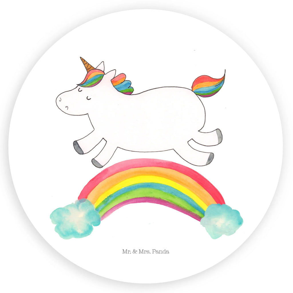 Rund Aufkleber Einhorn Regenbogen Sticker, Aufkleber, Etikett, Einhorn, Einhörner, Einhorn Deko, Pegasus, Unicorn, Regenbogen, Glitzer, Einhornpower, Erwachsenwerden, Einhornautobahn