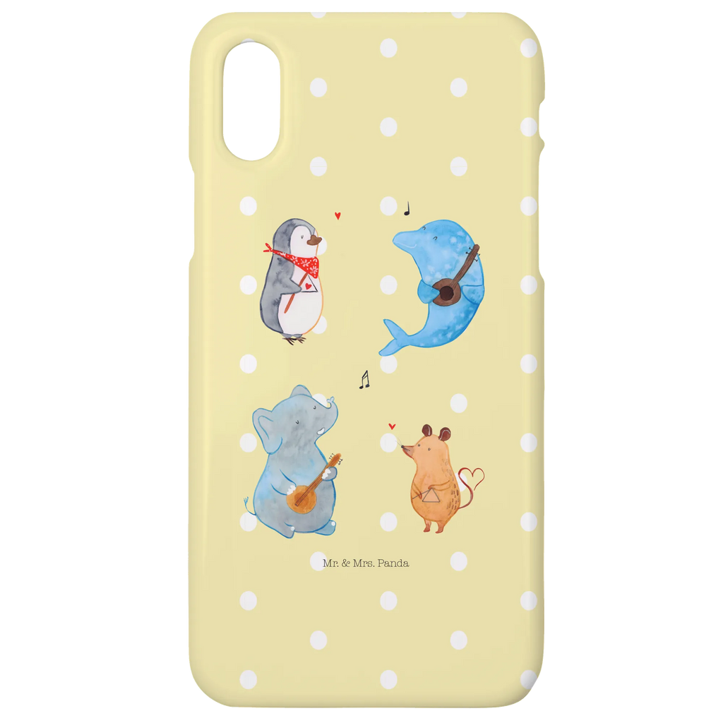 Handyhülle Big Band Handyhülle, Handycover, Cover, Handy, Hülle, Iphone 10, Iphone X, Tiermotive, Gute Laune, lustige Sprüche, Tiere, Hund, Pinguin, Maus, Elefant, Delfin, Gitarre, Band, Triangel, Musikanten, Musik