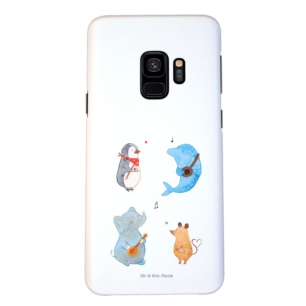 Handyhülle Big Band Handyhülle, Handycover, Cover, Handy, Hülle, Iphone 10, Iphone X, Tiermotive, Gute Laune, lustige Sprüche, Tiere, Hund, Pinguin, Maus, Elefant, Delfin, Gitarre, Band, Triangel, Musikanten, Musik