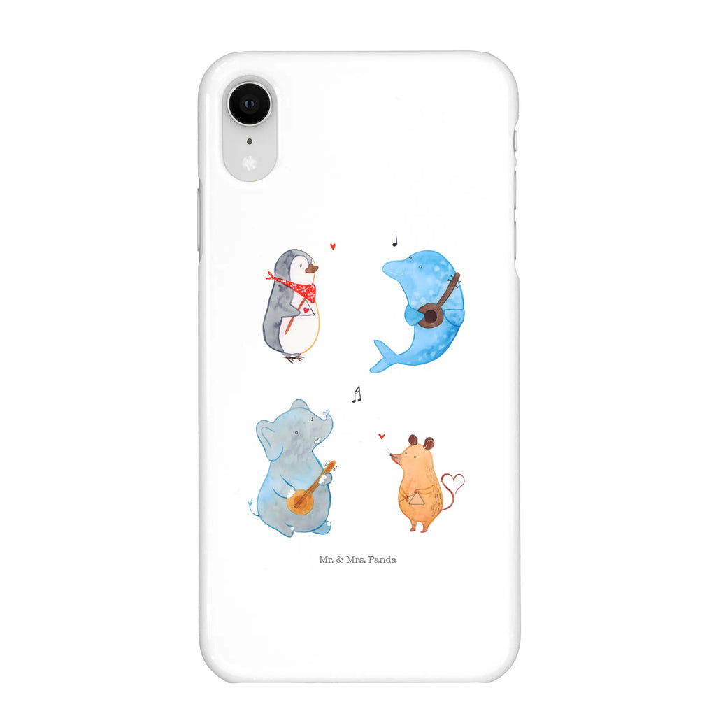 Handyhülle Big Band Handyhülle, Handycover, Cover, Handy, Hülle, Iphone 10, Iphone X, Tiermotive, Gute Laune, lustige Sprüche, Tiere, Hund, Pinguin, Maus, Elefant, Delfin, Gitarre, Band, Triangel, Musikanten, Musik