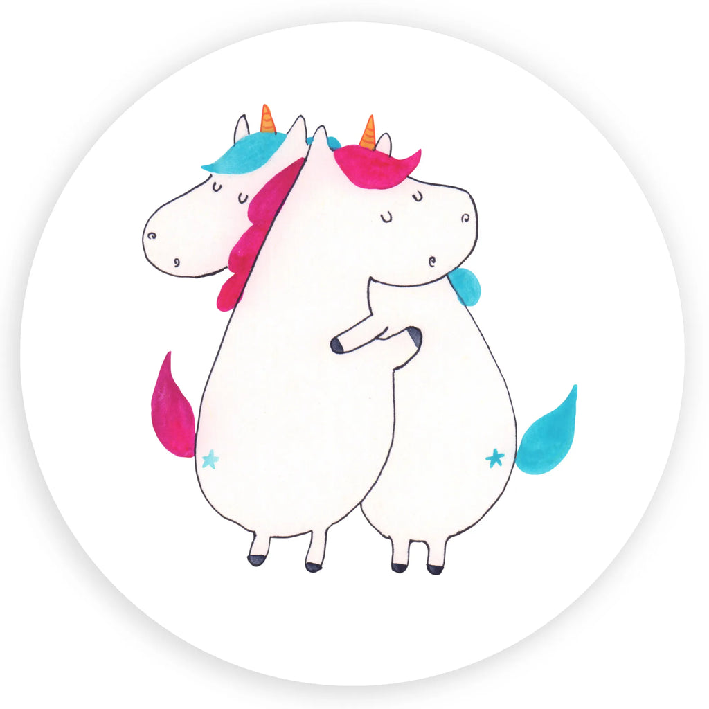 Rund Aufkleber Einhörner Umarmen Sticker, Aufkleber, Etikett, Einhorn, Einhörner, Einhorn Deko, Pegasus, Unicorn, Freundinnen, Freundin, BFF, Schwester, Schwestern, Familie, Geschwister, Sister, Liebe