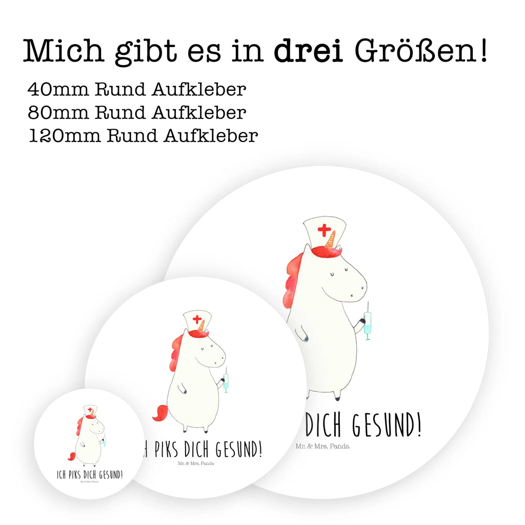 Rund Aufkleber Einhorn Krankenschwester Sticker, Aufkleber, Etikett, Einhorn, Einhörner, Einhorn Deko, Pegasus, Unicorn, Krankenschwester Geschenk, Krankenpfleger Geschenk, Krankenpflegerin, Krankenschwester Dankeschön, Krankenhaus, Ärztin Geschenk