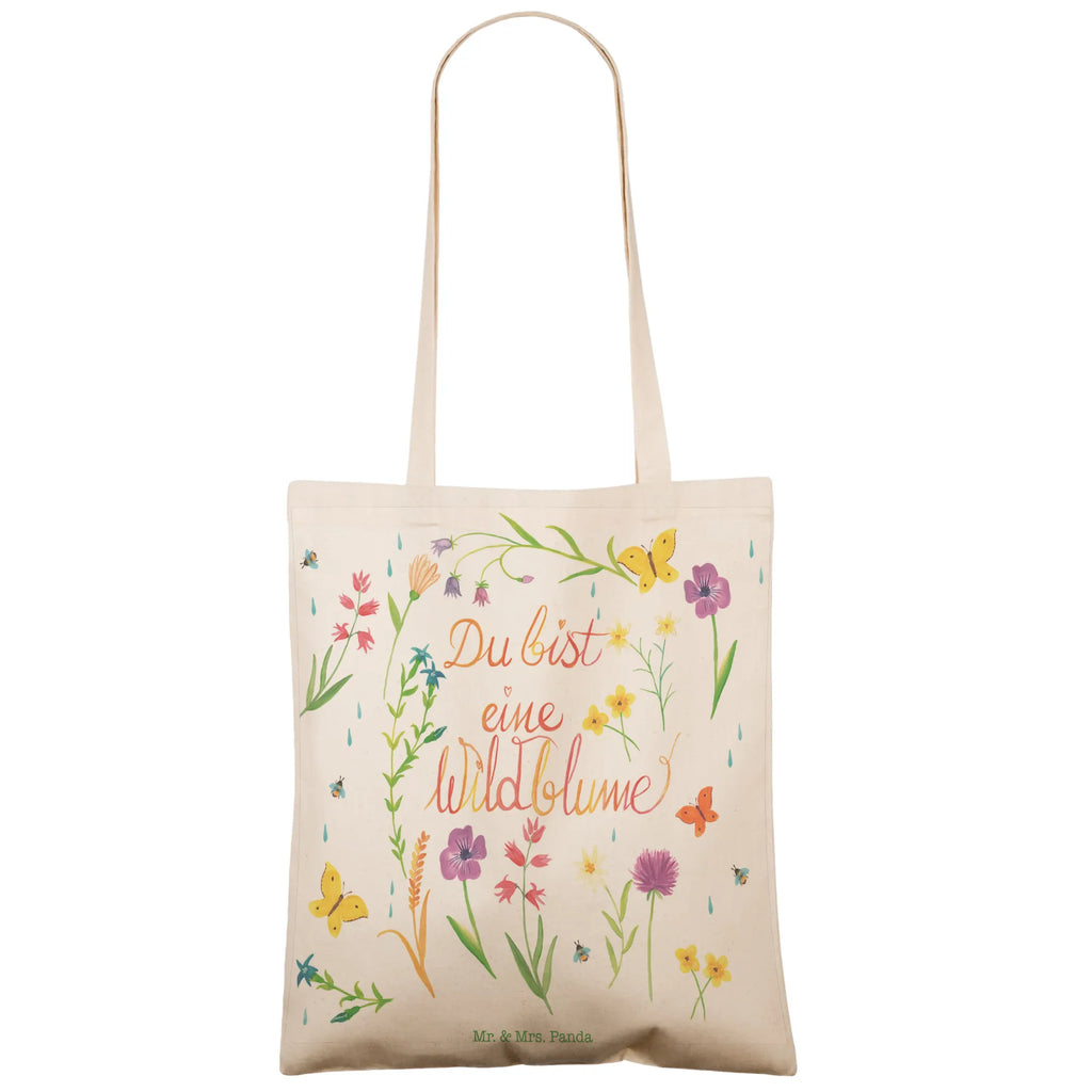 Einkaufstasche Du bist eine Wildblume Tragetasche, Tasche, Beutel, Stofftasche, Baumwolltasche, Umhängetasche, Shopper, Einkaufstasche, Beuteltasche, Blumen Deko, Frühlings Deko, Sommer Deko, Dekoration, positive Botschaft, Naturliebhaber, Outdoor, Natur, Abenteuer, Wildblume, wild, Geschenk Frauen, Geschenk Freundin, Kompliment, Blumen Motiv, Jahrestag, Natur Motiv, Hochzeitstag