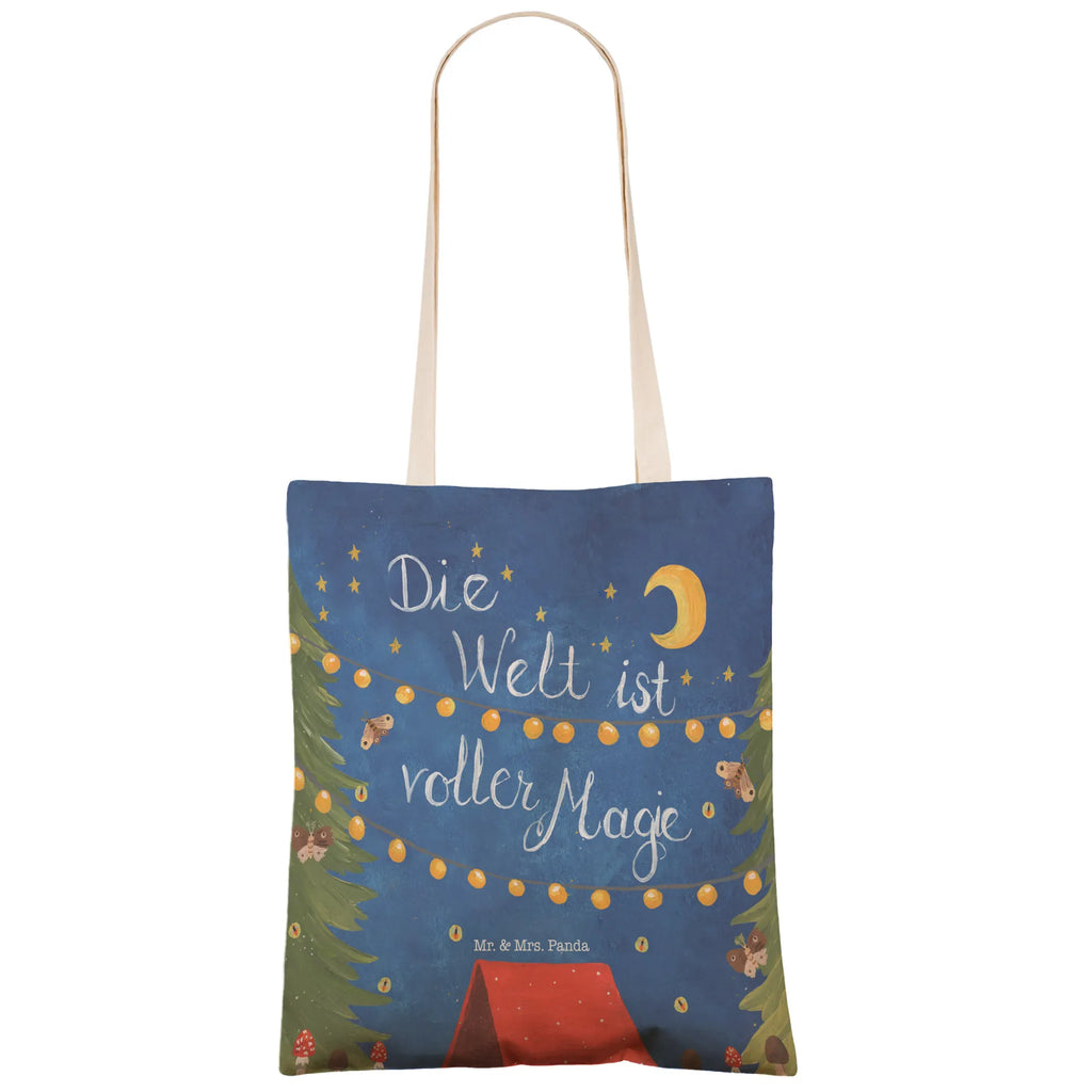 Einkaufstasche Die Welt ist voller Magie Tragetasche, Tasche, Beutel, Stofftasche, Baumwolltasche, Umhängetasche, Shopper, Einkaufstasche, Beuteltasche, Blumen Deko, Frühlings Deko, Sommer Deko, Dekoration, positive Botschaft, Naturliebhaber, Outdoor, Natur, Abenteuer