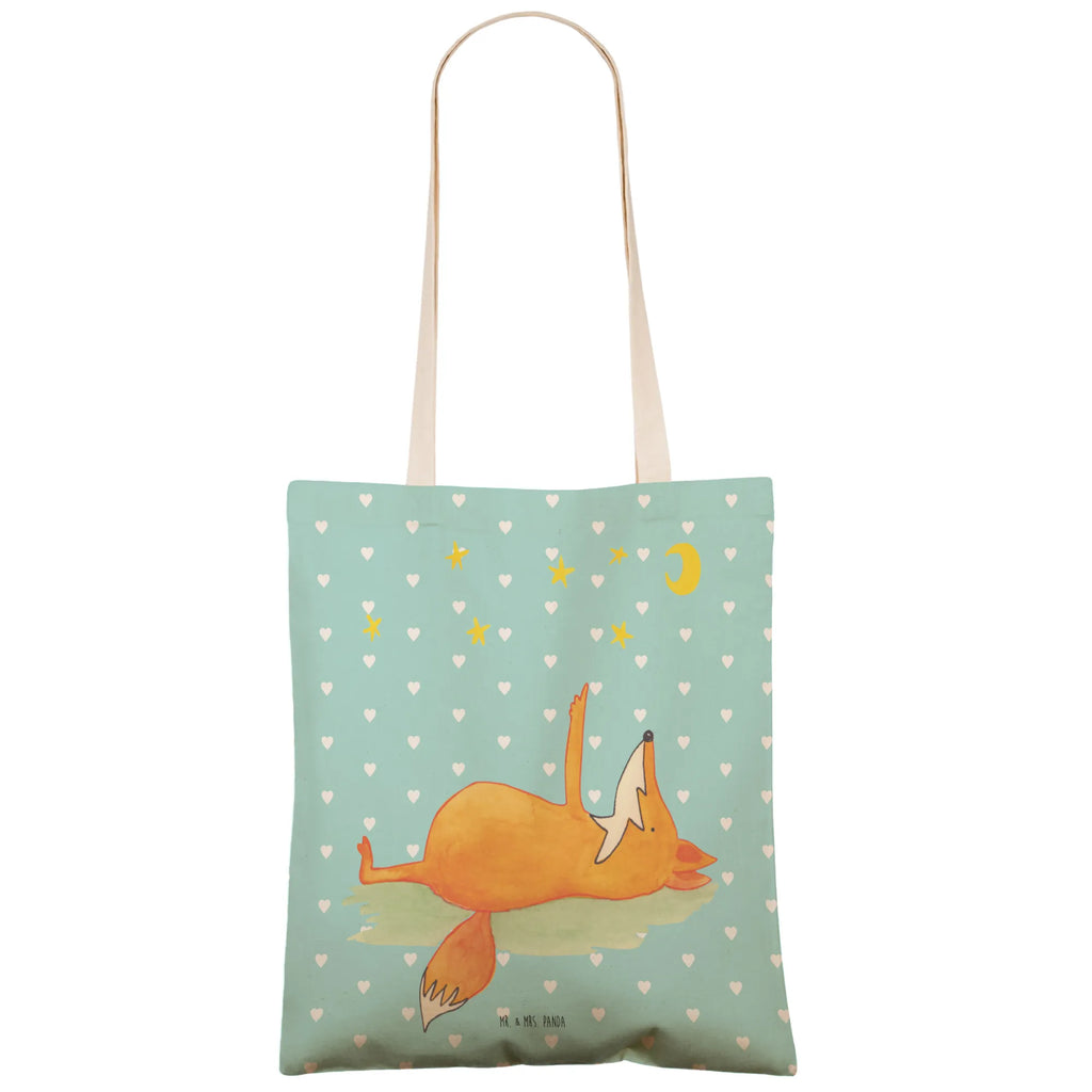 Einkaufstasche Fuchs Sterne Tragetasche, Tasche, Beutel, Stofftasche, Baumwolltasche, Umhängetasche, Shopper, Einkaufstasche, Beuteltasche, Fuchs, Füchse, tröstende Worte, Spruch positiv, Spruch schön, Romantik, Always Look on the Bright Side of Life