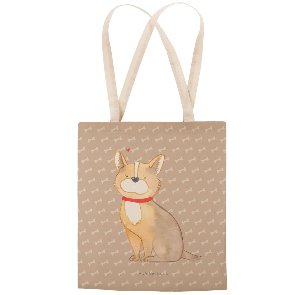 Einkaufstasche Hund Glück Tragetasche, Tasche, Beutel, Stofftasche, Baumwolltasche, Umhängetasche, Shopper, Einkaufstasche, Beuteltasche, Hund, Hundemotiv, Haustier, Hunderasse, Tierliebhaber, Hundebesitzer, Sprüche, Corgie, Hundeliebe, Spruch, Hundemama, Liebe