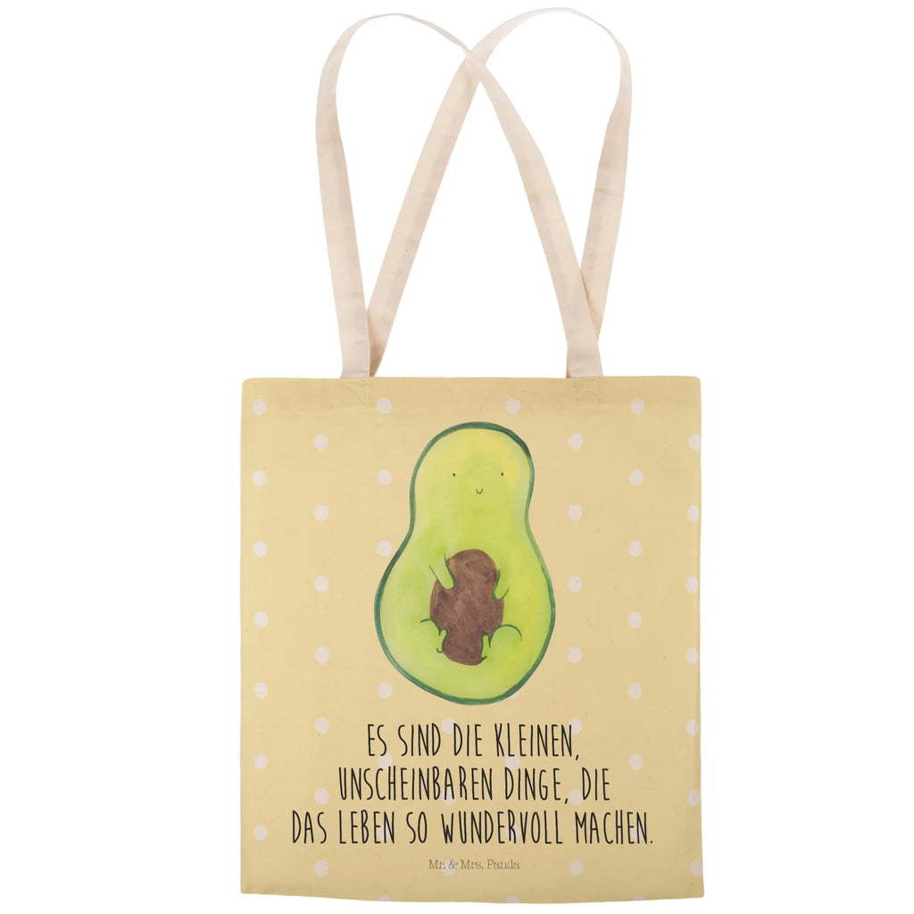 Einkaufstasche Avocado mit Kern Tragetasche, Tasche, Beutel, Stofftasche, Baumwolltasche, Umhängetasche, Shopper, Einkaufstasche, Beuteltasche, Avocado, Veggie, Vegan, Gesund, Avokado, Avocadokern, Kern, Pflanze, Spruch Leben