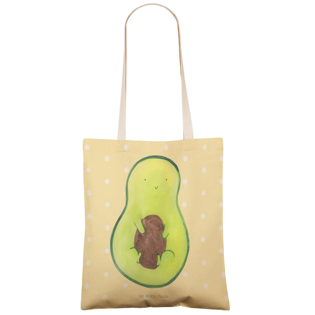 Einkaufstasche Avocado mit Kern Tragetasche, Tasche, Beutel, Stofftasche, Baumwolltasche, Umhängetasche, Shopper, Einkaufstasche, Beuteltasche, Avocado, Veggie, Vegan, Gesund, Avokado, Avocadokern, Kern, Pflanze, Spruch Leben