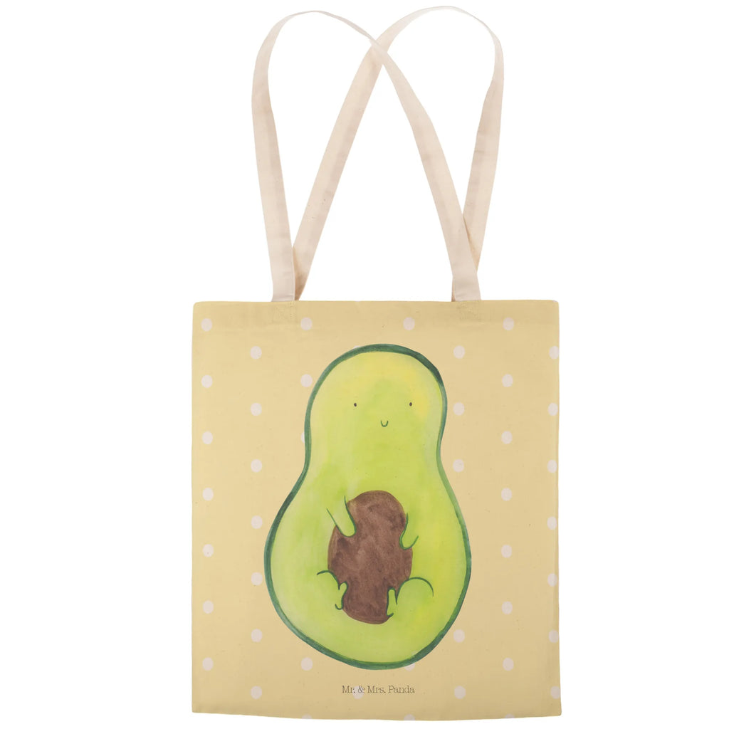 Einkaufstasche Avocado mit Kern Tragetasche, Tasche, Beutel, Stofftasche, Baumwolltasche, Umhängetasche, Shopper, Einkaufstasche, Beuteltasche, Avocado, Veggie, Vegan, Gesund, Avokado, Avocadokern, Kern, Pflanze, Spruch Leben