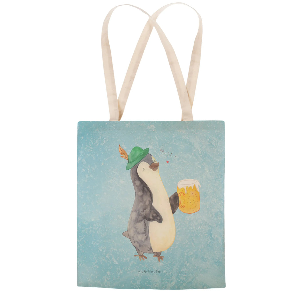 Einkaufstasche Pinguin Bier Tragetasche, Tasche, Beutel, Stofftasche, Baumwolltasche, Umhängetasche, Shopper, Einkaufstasche, Beuteltasche, Pinguin, Pinguine, Bier, Oktoberfest