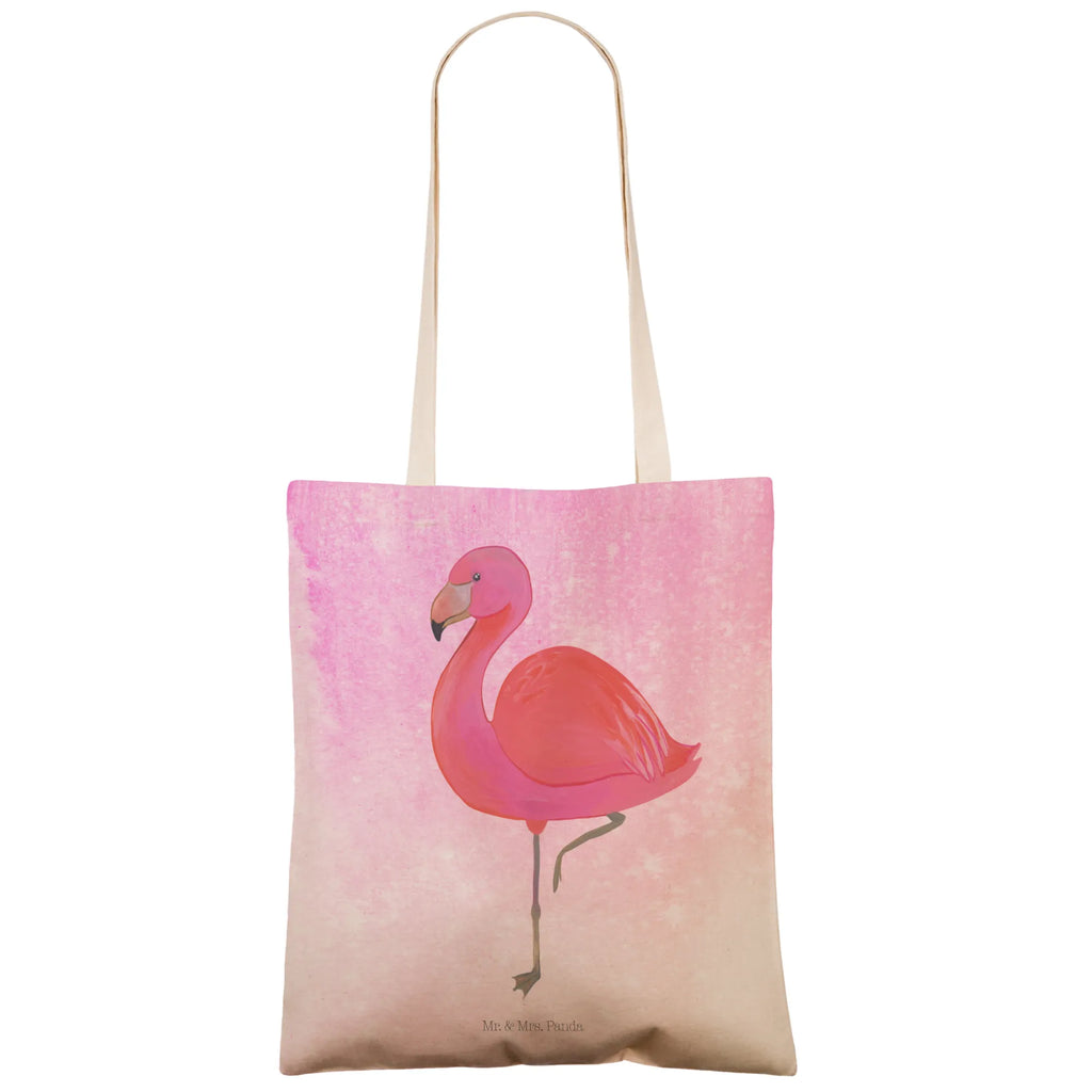 Einkaufstasche Flamingo classic Tragetasche, Tasche, Beutel, Stofftasche, Baumwolltasche, Umhängetasche, Shopper, Einkaufstasche, Beuteltasche, Flamingo, Einzigartig, Selbstliebe, Stolz, ich, für mich, Spruch, Freundin, Freundinnen, Außenseiter, Sohn, Tochter, Geschwister