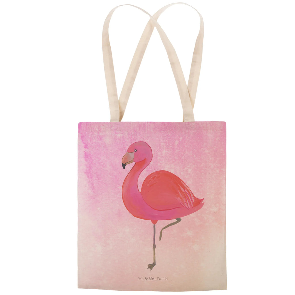 Einkaufstasche Flamingo classic Tragetasche, Tasche, Beutel, Stofftasche, Baumwolltasche, Umhängetasche, Shopper, Einkaufstasche, Beuteltasche, Flamingo, Einzigartig, Selbstliebe, Stolz, ich, für mich, Spruch, Freundin, Freundinnen, Außenseiter, Sohn, Tochter, Geschwister