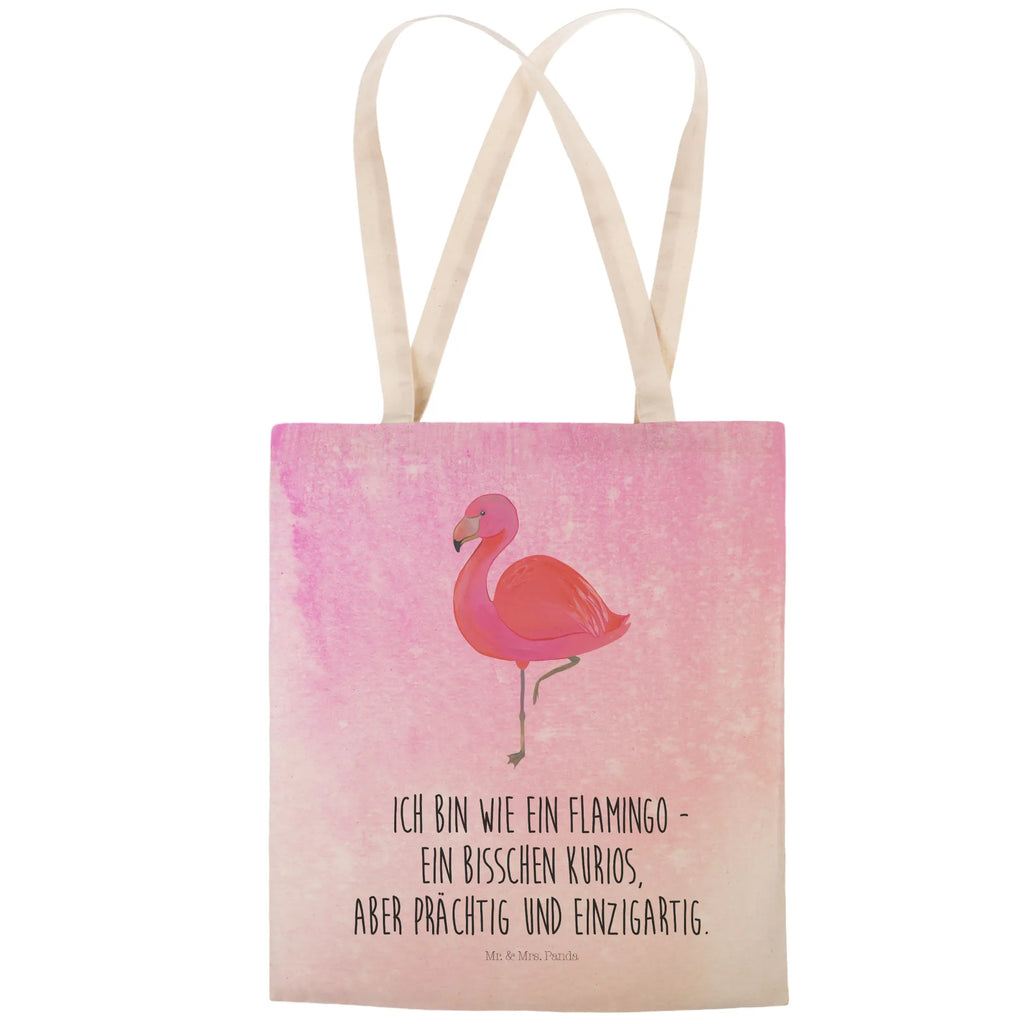 Einkaufstasche Flamingo classic Tragetasche, Tasche, Beutel, Stofftasche, Baumwolltasche, Umhängetasche, Shopper, Einkaufstasche, Beuteltasche, Flamingo, Einzigartig, Selbstliebe, Stolz, ich, für mich, Spruch, Freundin, Freundinnen, Außenseiter, Sohn, Tochter, Geschwister