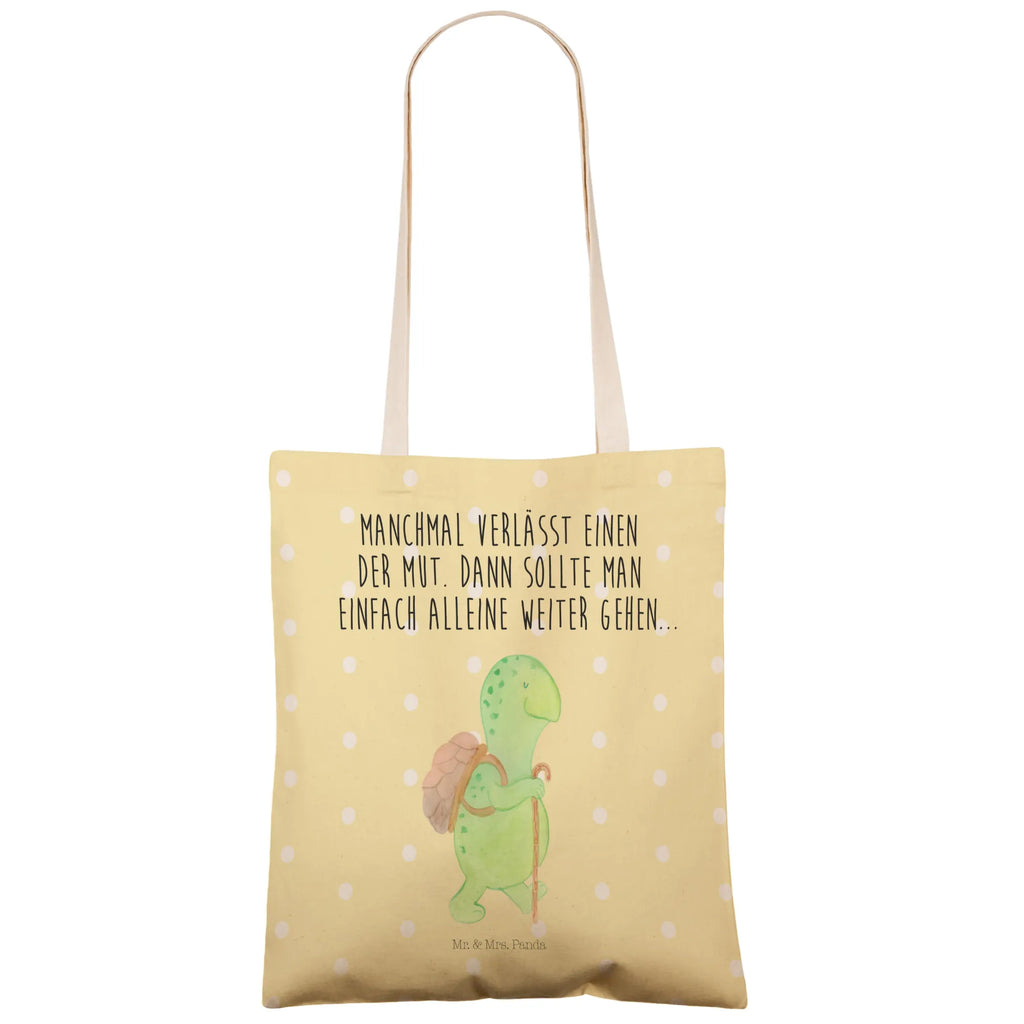 Einkaufstasche Schildkröte Wanderer Tragetasche, Tasche, Beutel, Stofftasche, Baumwolltasche, Umhängetasche, Shopper, Einkaufstasche, Beuteltasche, Schildkröte, Schildkröten, Motivation, Motivationsspruch, Motivationssprüche, Neuanfang