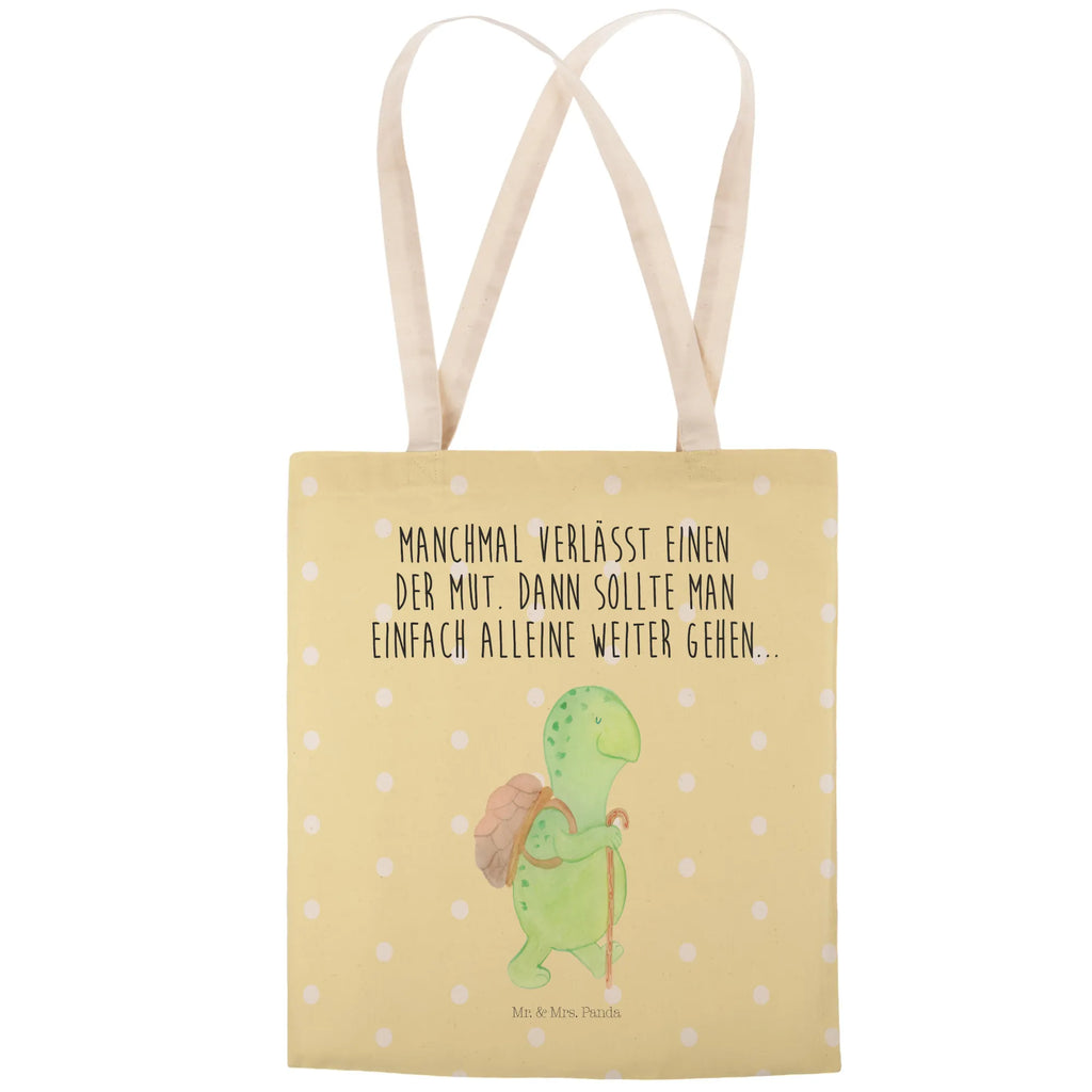 Einkaufstasche Schildkröte Wanderer Tragetasche, Tasche, Beutel, Stofftasche, Baumwolltasche, Umhängetasche, Shopper, Einkaufstasche, Beuteltasche, Schildkröte, Schildkröten, Motivation, Motivationsspruch, Motivationssprüche, Neuanfang