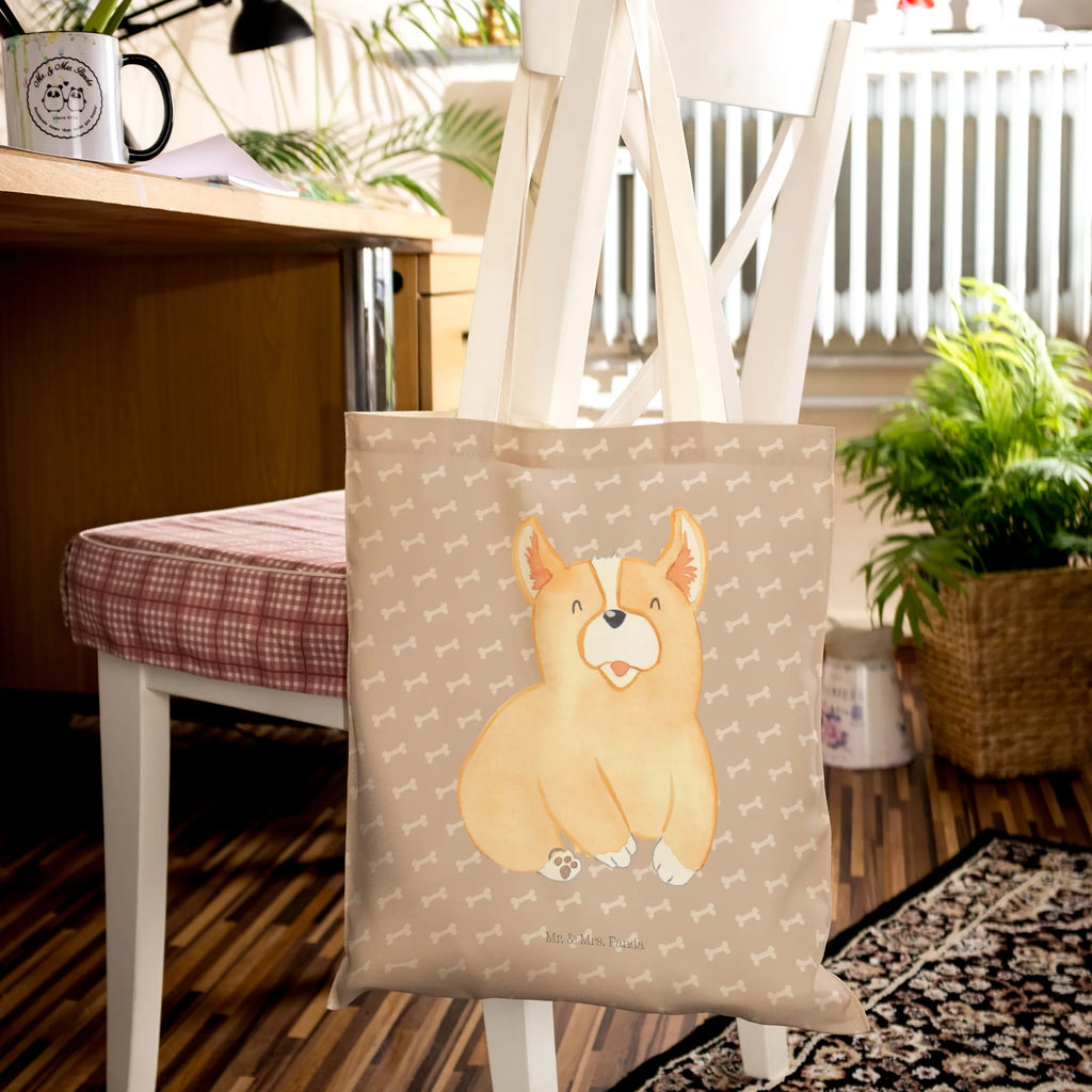 Einkaufstasche Corgie Tragetasche, Tasche, Beutel, Stofftasche, Baumwolltasche, Umhängetasche, Shopper, Einkaufstasche, Beuteltasche, Hund, Hundemotiv, Haustier, Hunderasse, Tierliebhaber, Hundebesitzer, Sprüche, Corgie, Welsh Corgie Pembroke, britisch, Motivation, Spruch, Hundespruch, Lebensfreude