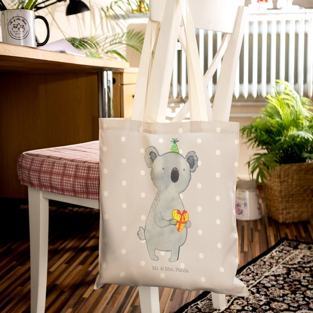 Einkaufstasche Koala Geschenk Tragetasche, Tasche, Beutel, Stofftasche, Baumwolltasche, Umhängetasche, Shopper, Einkaufstasche, Beuteltasche, Koala, Koalabär, Geschenk, Geburtstag, Party