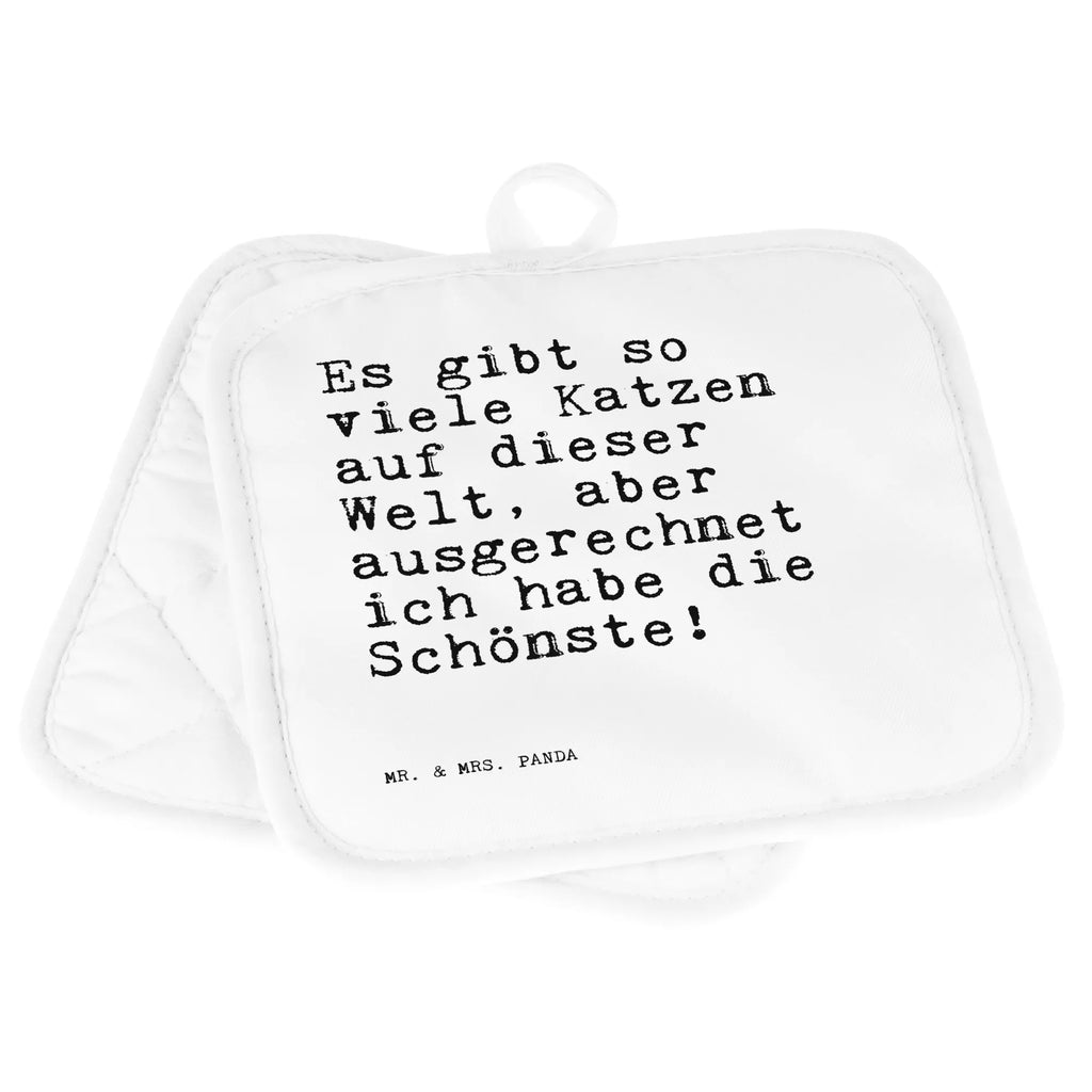 2er Set Topflappen  Sprüche und Zitate Es gibt so viele Katzen auf dieser Welt, aber ausgerechnet ich habe die Schönste! Topflappen, Topfuntersetzer, Ofenhandschuh, Topflappen Set, Topflappen lustig, Topflappen mit Spruch, Ofenhandschuhe, Topfhandschuhe, Topfhandschuh, Topflappenset, Topflappen 2er Set, Schöne Topflappen, Spruch, Sprüche, lustige Sprüche, Weisheiten, Zitate, Spruch Geschenke, Spruch Sprüche Weisheiten Zitate Lustig Weisheit Worte