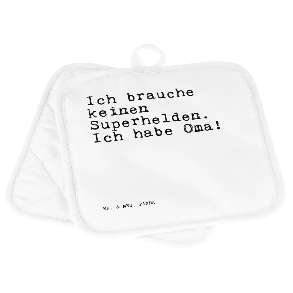 2er Set Topflappen  Sprüche und Zitate Ich brauche keinen Superhelden. Ich habe Oma! Topflappen, Topfuntersetzer, Ofenhandschuh, Topflappen Set, Topflappen lustig, Topflappen mit Spruch, Ofenhandschuhe, Topfhandschuhe, Topfhandschuh, Topflappenset, Topflappen 2er Set, Schöne Topflappen, Spruch, Sprüche, lustige Sprüche, Weisheiten, Zitate, Spruch Geschenke, Spruch Sprüche Weisheiten Zitate Lustig Weisheit Worte