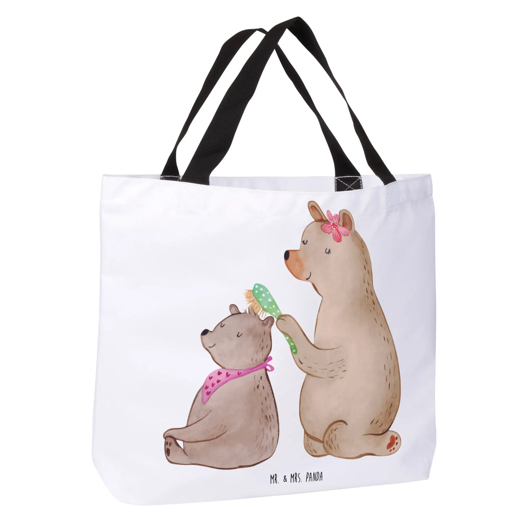 Shopper Bär mit Kind Beutel, Einkaufstasche, Tasche, Strandtasche, Einkaufsbeutel, Shopper, Schultasche, Freizeittasche, Tragebeutel, Schulbeutel, Alltagstasche, Familie, Vatertag, Muttertag, Bruder, Schwester, Mama, Papa, Oma, Opa, Geschenk, Mutti, Mutter